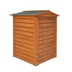 Wooden Beehive Composter 288L - Eco-Friendly Garden Waste Bin with Dual-Access