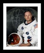 Neil Armstrong Autograph Signed & Framed Photo