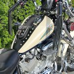 YAMAHA VIRAGO XV 750 / XV 700 LEATHER TANK Panel Cover Pad Strap Chap Bra Bib