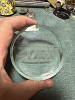 Vintage Steuben Glass Zurn Corporate Advertising Paperweight