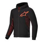 Alpinestars Chrome Air Sport Motorcycle Hoodie Summer Motorbike Jacket Black Red