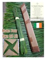 ☘️DIY St. Brigid's Cross Kit Set "How to Make Your Own Cross" Fresh Rushes. 🇮🇪