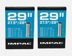 2 X Impac 29" Inner Tubes Schrader Valve 1.5-2.35 MTB MountainBike AV29 SCHWALBE