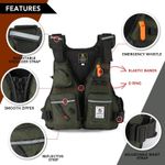 Professional Sea Fishing Life Vest Men Multi-Pocket Waterproof Buoyancy Jacket