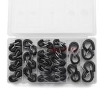 50Pcs Cable Clamps Rubber Cushion Clamp Assortment Kit 5 Sizes Stainless Steel