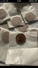 Lot of 100 Uncirculated 1945 Jersey Liberation 1/12 Shilling Coins 