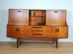 G Plan Fresco Mid Century Teak Highboard Sideboard, Delivery Available 