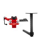 Uimoso Screw Bench Chain Vise with Hitch Mount Plate for 1/8-5 inch Pipe Holding