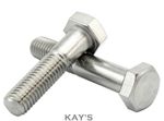 M8 (8mmØ) HEXAGON BOLTS PART THREADED HEX HEAD SCREWS DIN 931 A2 STAINLESS STEEL