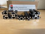 Assortment Samples of Aluminium Black Extrusion Off Cut's 2020 -2040 -4040-4080