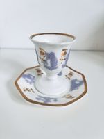 Samuel Alcock Antique Egg Cup & dish With Lilac springs - Set Of 1