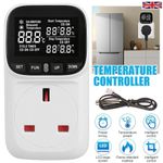 Digital UK Plug in Thermostat Temperature Controller Sensor Socket Timer Meter