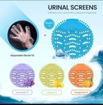 12 Urinal Screen Deodoriser Mat Anti Splash Toilet Fresh Fragrance for 30+ days