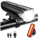 CIRYCASE 2026 New Bike Lights with Wide Beam, One Size, Black