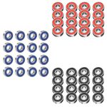 TRIXES Skateboard Roller Skate Scooter Wheel Bearings x16 *All Colours* ABEC