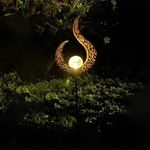 Fairy Garden Outdoor LED Solar Lights Patio Lighting Moon Stake Lights Ornaments