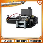 electric winch mounting bracket for trailer winch synthetic rope wireless remote