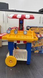 Bluebird East End Market Stall & Hamburger Bar Playset Boxed Vtg