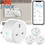 4pcs Wireless WiFi Smart Plug Power Sockets Energy Monitor for Google Home Alexa