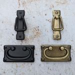 Rustic Handle Oak Furniture Land Style Replacement Handle Black & Bronze 4 Types