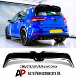For VW Golf R GTD GTI OT Style Rear Gloss Black Boot Spoiler MK7 MK7.5