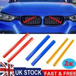 2x Grill Bar V Brace Grille Trim Strips Cover For BMW F30 F20 1 2 3 4 Series UK