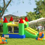 Bouncy Castle with Slide Inflatable Jumper Castle Moonwalk Slide w/ Blower