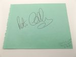 5" x 4" AUTOGRAPH BOOK PAGE SIGNED BY PETER COLLINS - SPEEDWAY