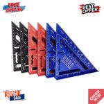 30CM 12" ROOFING SPEED SQUARE ALUMINIUM RAFTER ANGLE MEASURE TRIANGLE GUIDE TOOL
