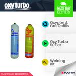 Oxyturbo Spare Gas & Oxygen Cylinders Refill Turbo Set 90 Kit | Welding Kit