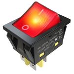 HEATED TROLLEY HOT CUPBOARD SWITCH 30 amp RED ROCKER 30a HEAVY DUTY ILLUMINATED