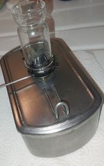 HIRAM PIPER (H.L. PIPER) SWITCHMENS LONG TIME BURNER - FUEL POT *EXTREAMLY CLEAN