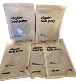 Vilgain Czech‑sourced all‑natural beef jerky 5 x 50g Sea Salt BB 09/27