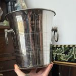 VINTAGE FRENCH GUY DEGRENNE CHAMPAGNE ICE BUCKET WITH LOOP HANDLES