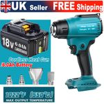 Hot Air Gun Electric Cordless Heat Gun w/4x Nozzle For Makita 18V Li-ion Battery