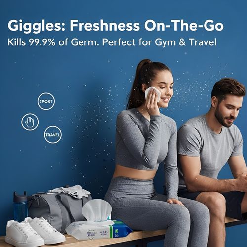 Giggles Antibacterial Cleaning Wipes Fresh Multipurpose Kills 99.99% Germs — image 5