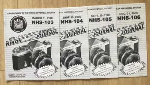 4 Nikon Historical Society Journals: Nikon F Special!