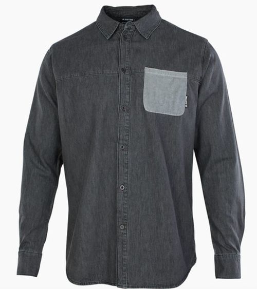 44902-5650 Duotone Shirt Long Sleeve Denim, Dark Grey, 48/Small WAS £69.99