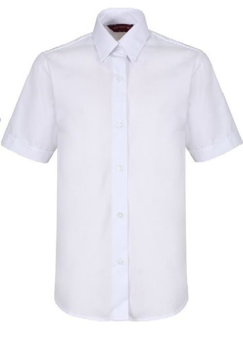 2x Girls Shirt School Blouse Top White Uniform Short Sleeve 3-18yrs 36-48"
