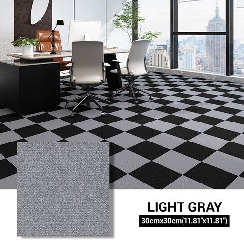 Self Adhesive Carpet Tiles, 30x30cm Easy to Peel and Stick Floor Tiles Non-Slip