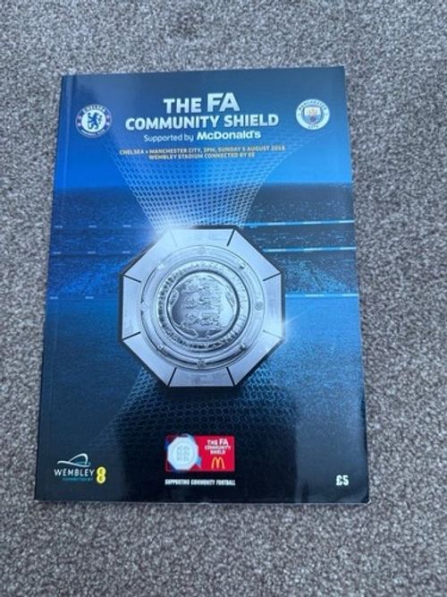 FA Community Shield Programme Chelsea v Manchester City 5 Aug 2018