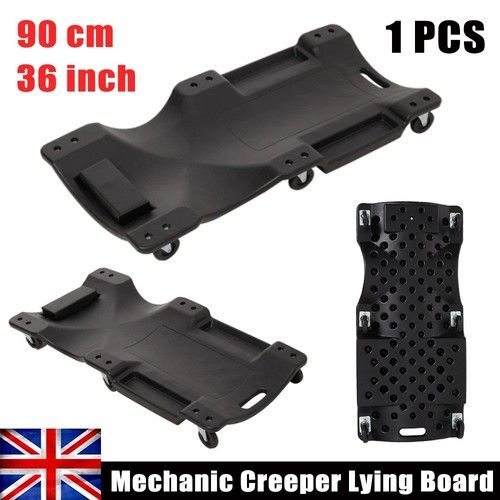 36" Workshop Creeper Board Under Car Crawler Wheeled Garage Castors Mechanics UK