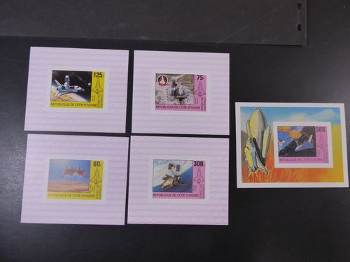 Space travel, TOP collection of imperforated series, blocks and special block series, **/MNH — image 14