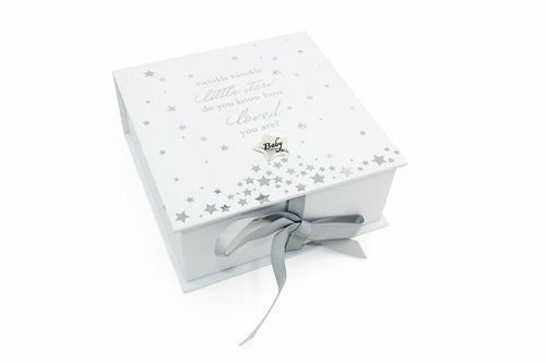 Baby Keepsake Box Twinkle Twinkle Star Newborn Christening Memory Gift Girl Boy — image 2