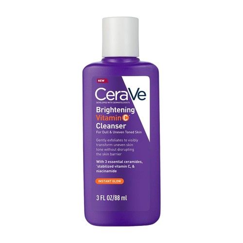 CeraVe Vitamin C Brightening Face Wash 88ml Niacinamide Ceramides Cleanser
