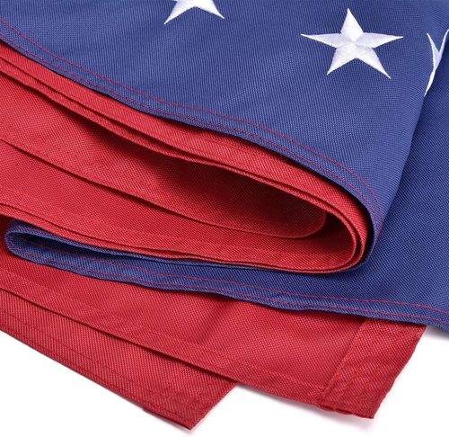 American Flag 5x8 ft Outdoor US Flag UV Protected Embroidered Stars Sewn Stripes — image 3