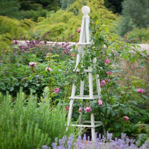 1.9m Garden Wooden Obelisk Pyramid Plant Support Trellis Climbing Frame Outdoor — image 1