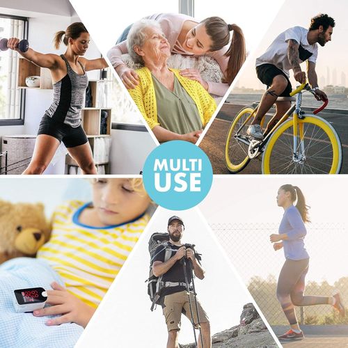 FINGERTIP PULSE OXIMETER BLOOD OXYGEN SATURATION SpO2 LEVELS HEART RATE MONITOR — image 7