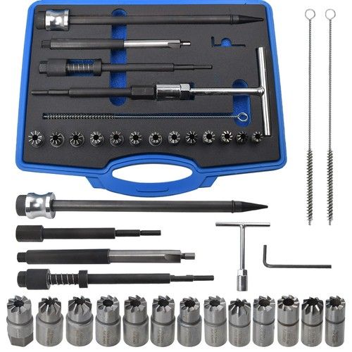Universal Reface Diesel Injector Seat Cutter Reamer Set & Manhole Cleaning Set