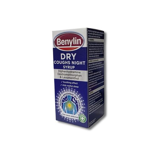 Benylin Dry Cough Night Syrup 150ml - Relieves Persistent Dry Cough and Soothing — image 2